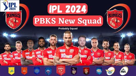 Ipl 2024 Pbks Team New Probable Squad Punjab Kings New Squad Ipl2024 Youtube