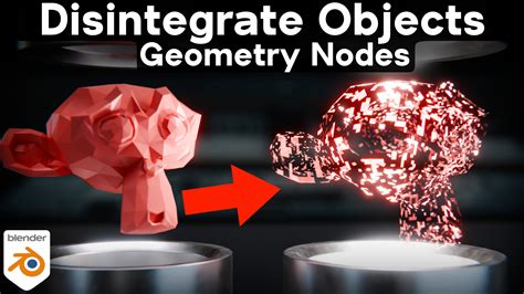 Disintegrate Objects Geometry Nodes Modifier Setup Blender Market