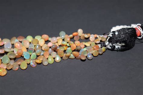 Ethiopian Opal Smooth Pear Shape Beads Welo Opal Bead Opal Etsy