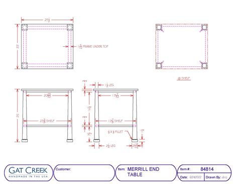 Merrill Rectangular End Table