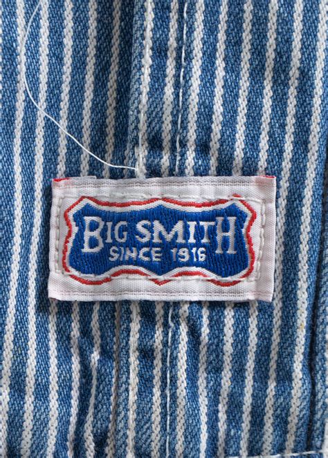 vintage  big smith hickory stripe overalls size xss palmo goods
