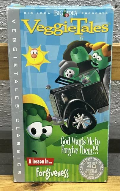 VHS VEGGIETALES - God Wants Me to Forgive Them (VHS, 2004) édition ...