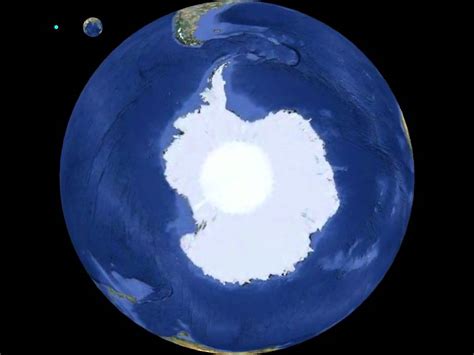 Planet Earth Globe Animation View From 90° South Antarctica Rotation 360 Degrees Freeware