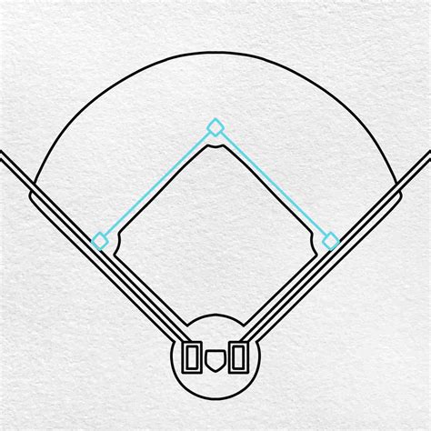 How To Draw A Baseball Field Helloartsy