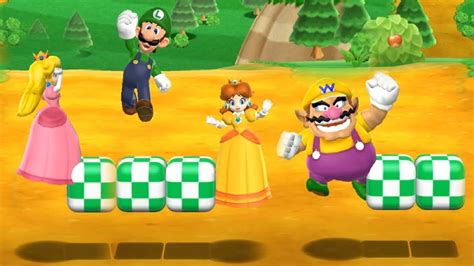 Mario Party 9 Garden Battle Peach Vs Daisy Vs Wario Vs Luigi