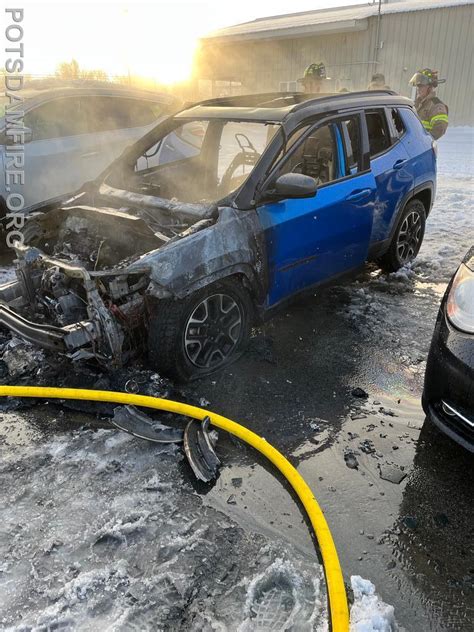 Vehicle Fire At Blevins Motors Potsdam Fire Department