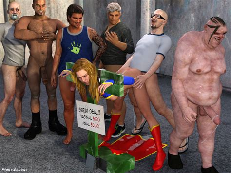 Supergirl Gangbanged By Amarok3d Hentai Foundry