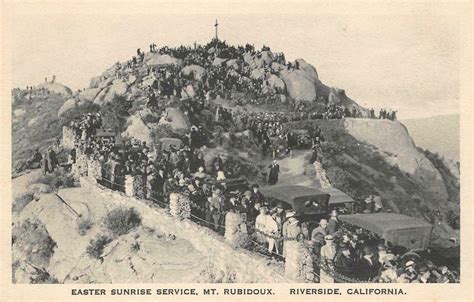 Easter Sunrise Service, Mt. Rubidoux, Riverside, CA c1920s Vintage ...