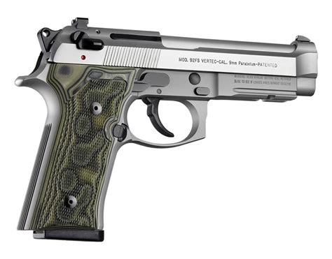 Beretta 92 M9a3vertec Checkered G10 Grip Panels G Mascus Green 92