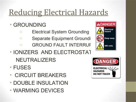 Electrical hazards