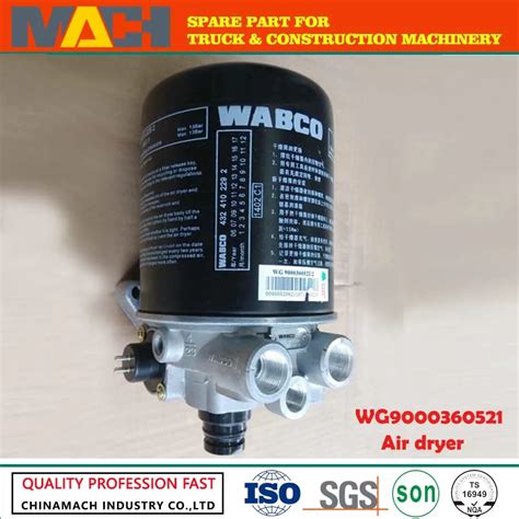 Best Quality Sinotruk Howo Spare Parts Wabco Air Dryer Wg