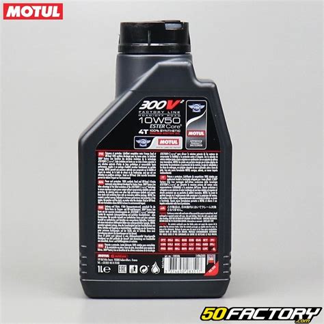 Huile moteur 4t 10w50 motul 300v² factory line 1l pièce détachée