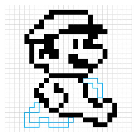 How To Draw Mario Pixel Art Really Easy Drawing Tutorial