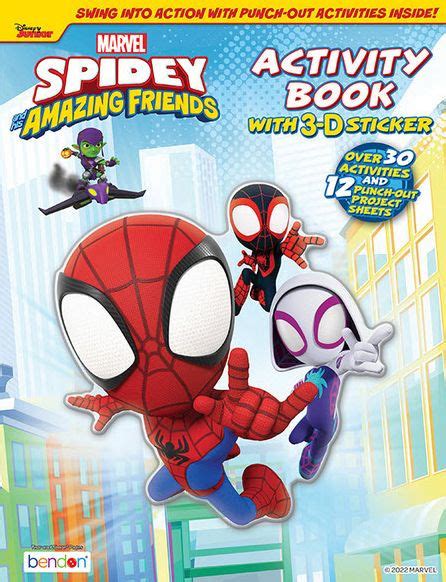 Spidey and His Amazing Friends Activity Book with 3D Sticker by Bendon ...