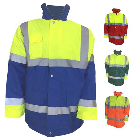 Superior Hi Vis Parka Jackets 4 Colour Options Brook Hi Vis