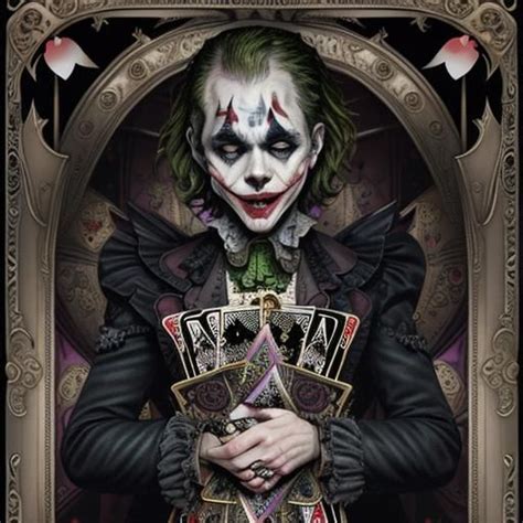 The Joker11 Epic Ornate Intricately Framed Goth Playing Cards13