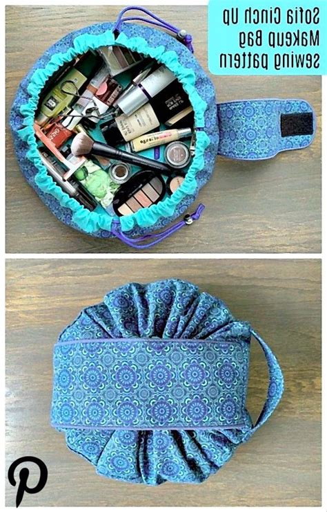 Sofia Cinch Up Makeup Bag Sewing Pattern Bag Patterns To Sew Makeup