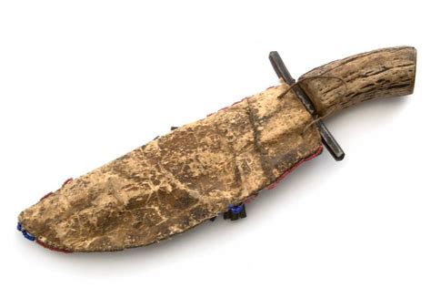 Antique Native American Knife And Sheath Sioux 19th Century At