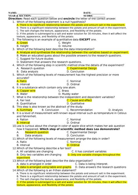 Reviewer 7 Grade 7 Q1 NAME DATE