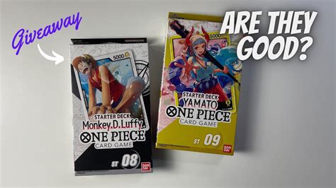 Black Luffy And Yellow Yamato Starter Decks One Piece Tcg Youtube