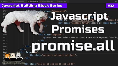 Javascript Promises How To Use Promise All Promiseall Youtube