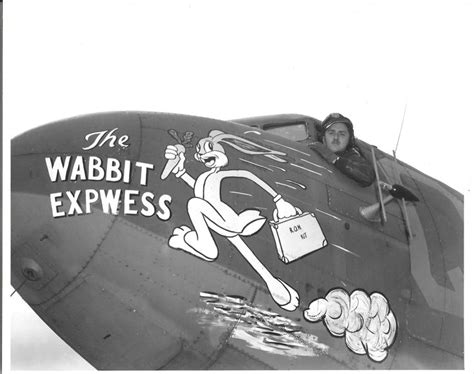 The Wabbit Expwess C Th Troop Carrier Group Nose Art Wwii