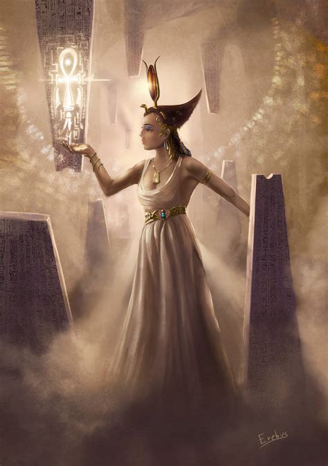 The Goddess Isis Iset By Erebus Art On Deviantart