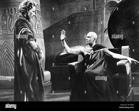 The Ten Commandments From Left Charlton Heston Yul Brynner 1956