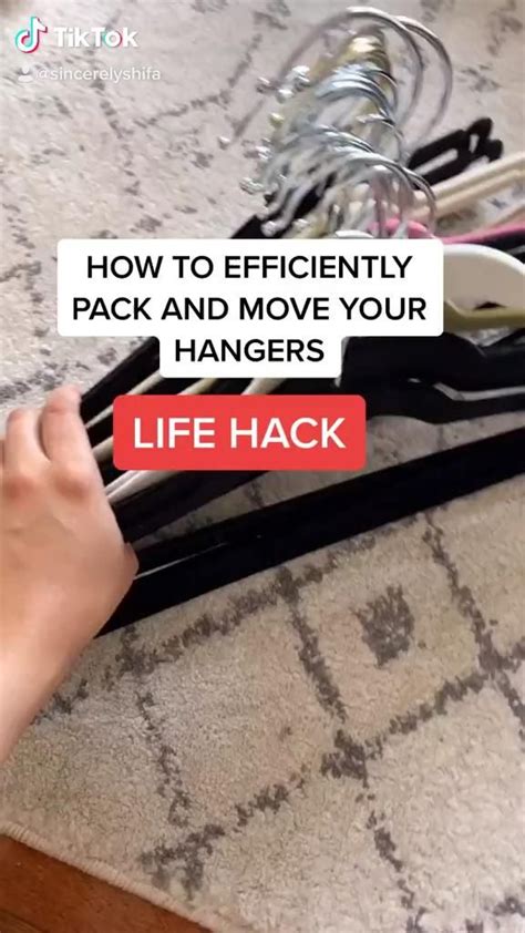 Packing Hack For Hangers Video Moving Hacks Packing Moving Tips