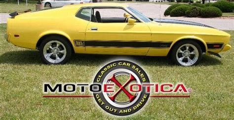 Ford Mustang Mach I Yellow Motoexotica Classic Cars