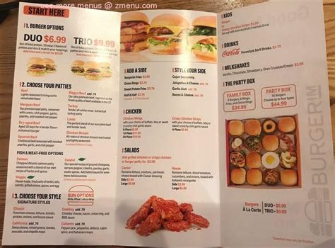 Menu At Burgerim Gourmet Burgers Restaurant Miami W Flagler St