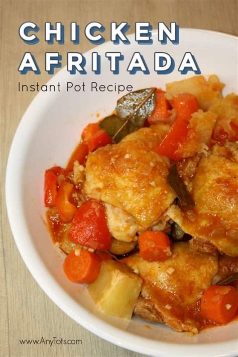 Chicken Afritada Instant Pot Filipino Recipe Any Tots