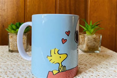 Snoopy Coffee Mug Charlie Brown Ceramic Mug Handmade Mugs | Etsy