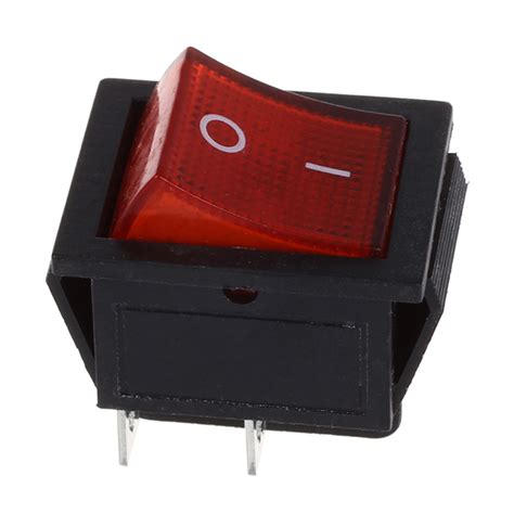 Red Light 4 Pin DPST ON OFF Snap In Rocker Switch 15A 250V 20A 125V AC