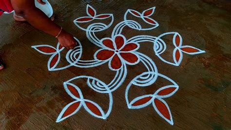 Chithirai Madham Vilakku Kolam7X4 Pandaga MugguluFriday Kolam Design