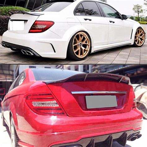 FOR 08 14 MERCEDES BENZ W204 C250 C300 RT STYLE DUCKBILL TRUNK SPOILER