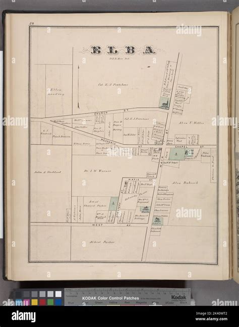 Elma Village Cartographic Atlases Maps 1876 Lionel Pincus And