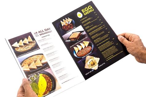 Paper Menu Card Printing Service For Hotel Variable At Rs 50 Piece In