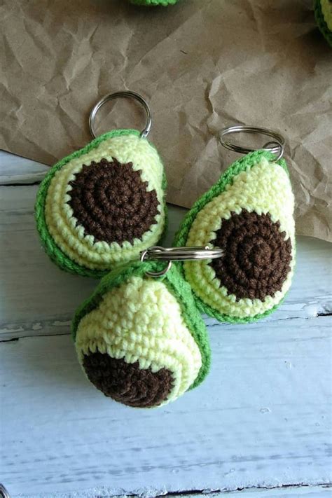 FREE Avocado Keychain Pattern Crochet Keychain Pattern Crochet