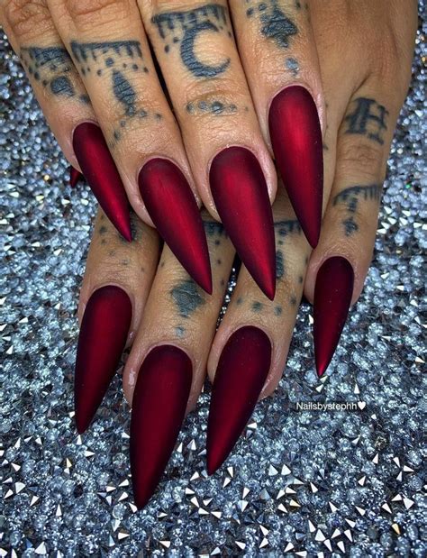 Pin By Cristal Woodruff On Nails Red Gel Nails Gel Nails Long Nails