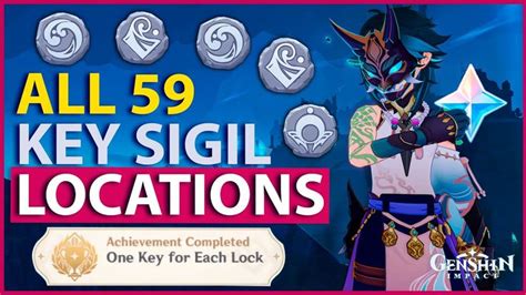 All 59 Key Sigil Locations TIMESTAMPS GUIDE Enkonomiya Genshin Impact 2