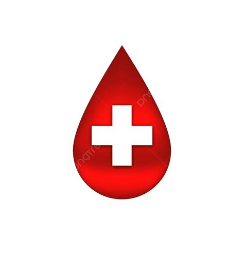 Isolated White Background With Crossed Red Blood Drop Vector Droplet