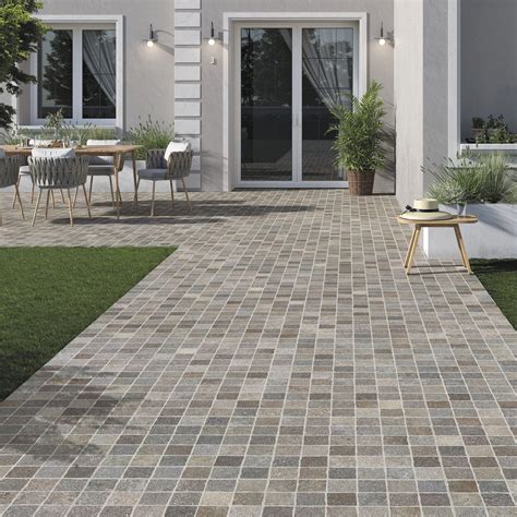 Outdoor Tile Bruno Lineare Ceramica Rondine Garden Floor Porphyry