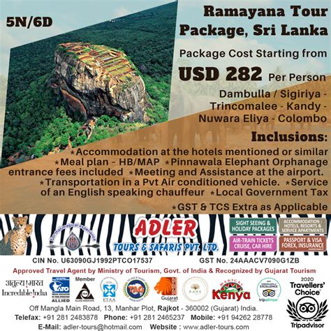 Ramayana Tour Package Sri Lanka Adler Tours Safaris