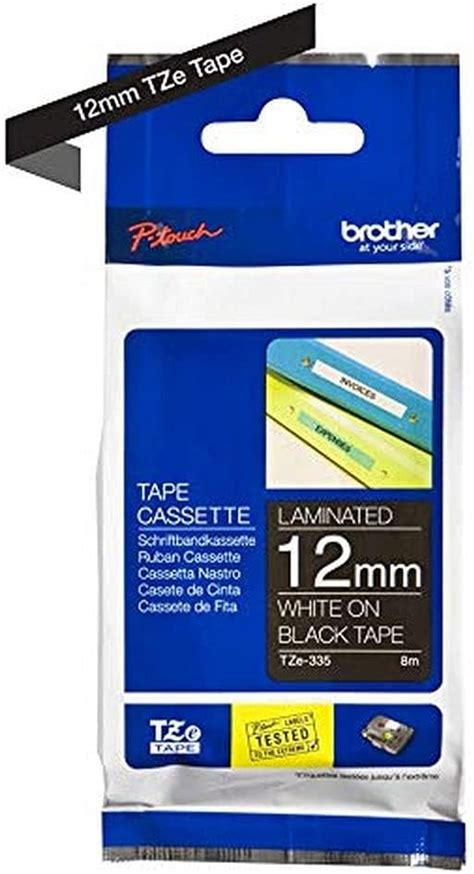 Brother Tze S Labelling Tape Cassette Black On Clear Mm W X M