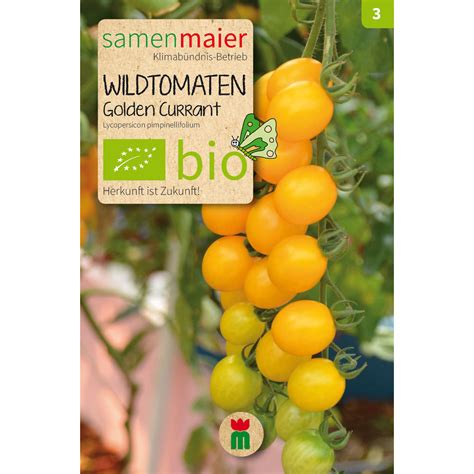 Bio Wildtomaten Golden Currant Saatgut für zirka 8 Pflanzen online kaufen