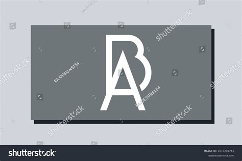 Alphabet Letters Initials Monogram Logo Ba Ab Royalty Free Stock