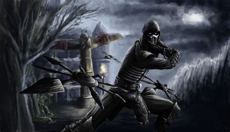 Wallpaper Mortal Kombat Noob Saibot Mask Shot Art 1942x1115 Wallup 999942 Hd