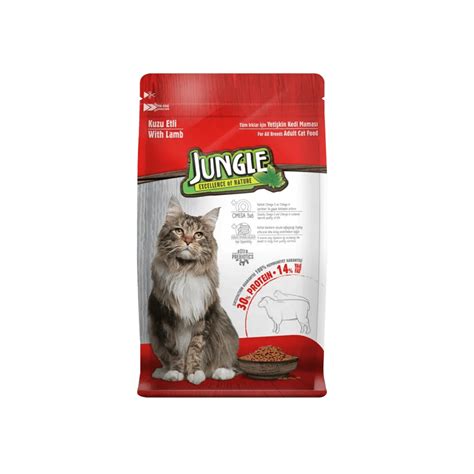 Jungle Adult Dry Cat Food Lamb 500gm