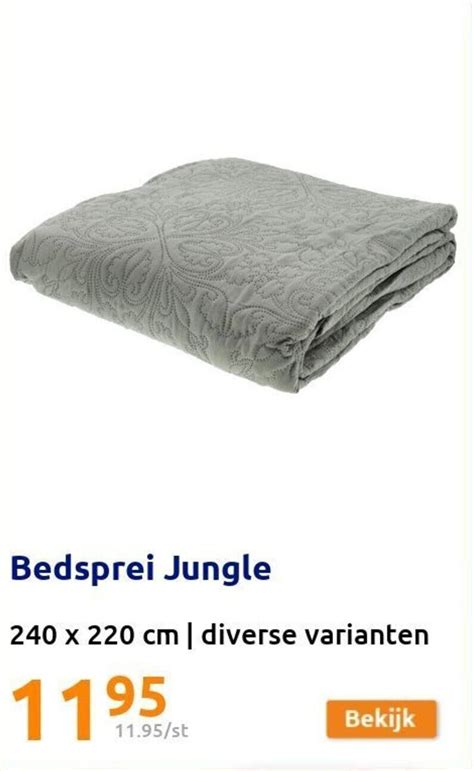 Bedsprei Jungle 240 X 220cm Aanbieding Bij Action